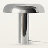 Lámpara de mesa en cromo estilo hongo HKLiving