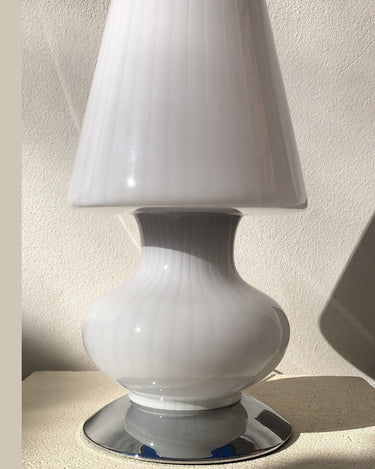 Lámpara vintage de cristal de Murano