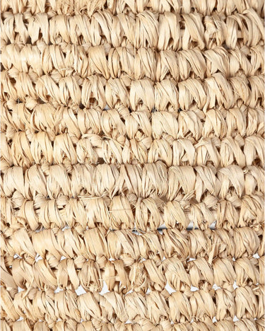Detalle del trenzado natural de la lámpara pequeña Ø 28 cm