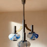 Lámpara de techo vintage tipo candelabro cromada