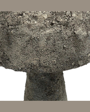 Detalle de lámpara Mushroom de hormigón