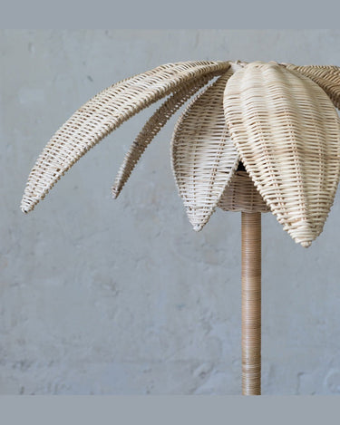 Lámpara de pie Palm de ratán natural tejido a mano, vista adicional 3