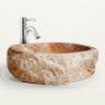 Lavabo rectangular de ónix crema de 53 × 34 cm