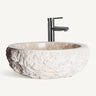 Lavabo sobre encimera de mármol gris mediana de Vical