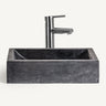Lavabo sobre encimera de piedra negro de Vical
