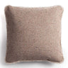 Velvet fringed square cushion 45 x 45 cm by Le Monde Sauvage