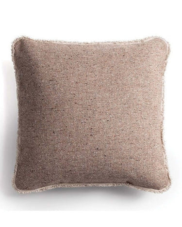 Velvet fringed square cushion 45 x 45 cm by Le Monde Sauvage