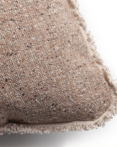 Velvet fringed square cushion 45 x 45 cm, Le Magicien Naples design by Le Monde Sauvage