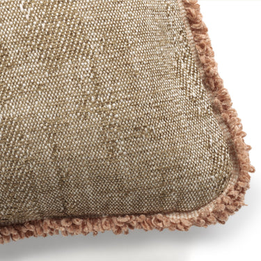 Cojín rectangular Jacquard Owaka con flecos y relleno opcional