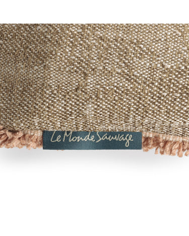Cojín rectangular Jacquard Owaka con flecos y relleno opcional