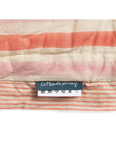 Colcha acolchada Goa algodón matelassé reversible con rayas