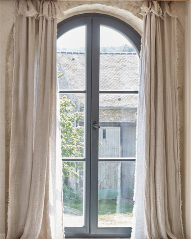 Cortinas de lino natural