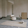Alfombra Cursive Expanse de lana beige Linie Design
