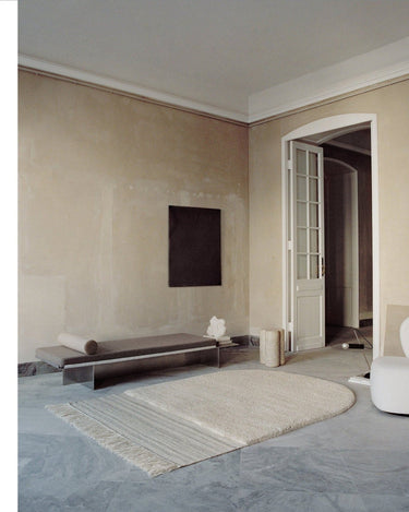 Alfombra Eternal Eye natural Linie Design en ambiente
