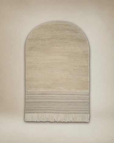 Vista completa de la alfombra Eternal Eye de lana natural de Linie Design