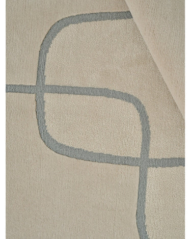 Detalle de alfombra Lineal Flow beige Linie Design