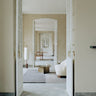 Alfombra Mindful Soul de lana piedra y beige Linie Design