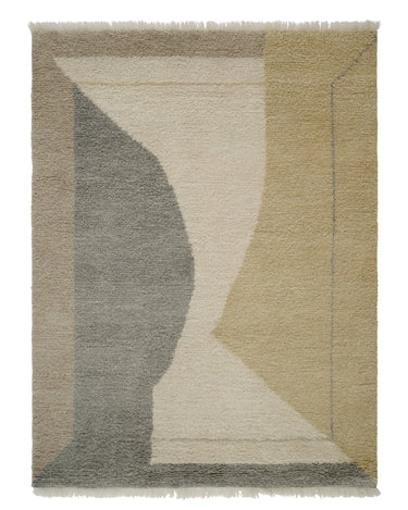 Alfombra Optical Echo vainilla Linie Design vista completa