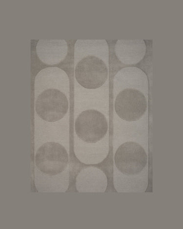 Alfombra Orb Alliance de lana gris oscuro Linie Design