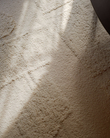 Textura de alfombra Polar Angels blanca Linie Design