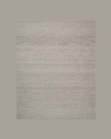 Alfombra redonda Agner de lana gris claro Linie Design