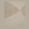 Alfombra Split Plains de lana beige con relieve