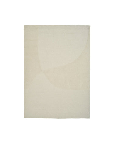 Alfombra Split Plains de lana blanca Linie Design