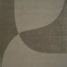 Alfombra Split Plains de lana verde musgo con relieve