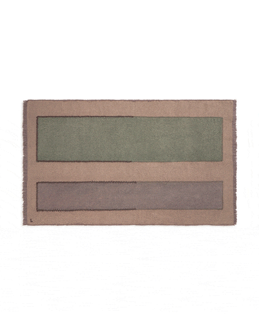 Vista ambiental del tapiz abstracto Stone Wash