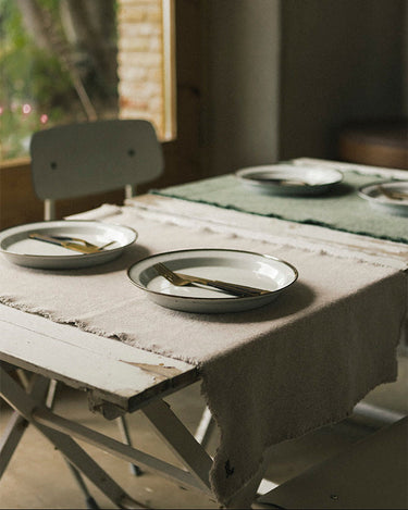 Camino de mesa Stone Wash gris de 50 × 160 cm