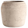 Maceta de arcilla color arena extragrande de Tine K Home