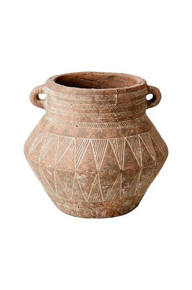 Vista adicional de maceta camille de terracota beige