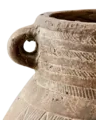 Detalle de maceta camille de terracota beige