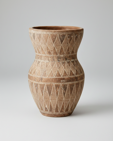 Maceta Camille de terracota beige para interior y exterior