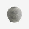 Maceta cemento gris forma escultorica Nordal