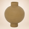 Maceta de ceramica artesanal mate color arena Urban Nature Culture