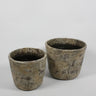 Set of two beige and grey planters by Olsson & Jensen