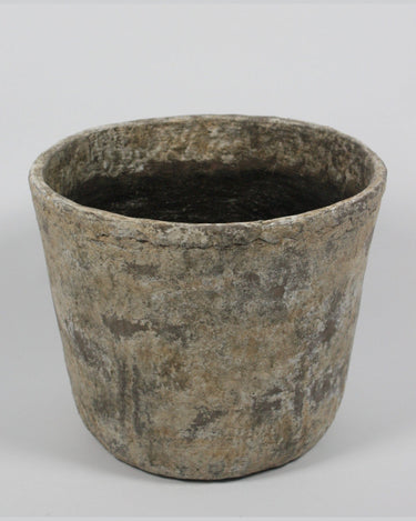 Beige and grey planters by Olsson & Jensen for indoor and outdoor use
