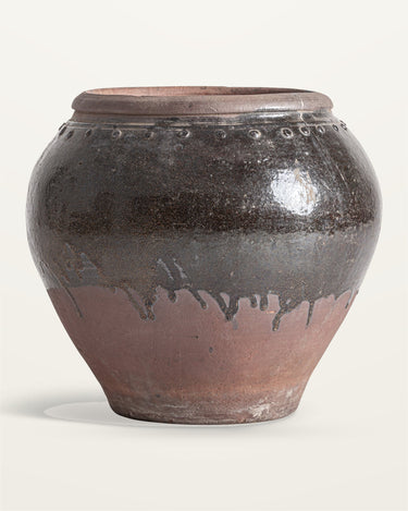 Macetero de cerámica tonos marrón de Vical