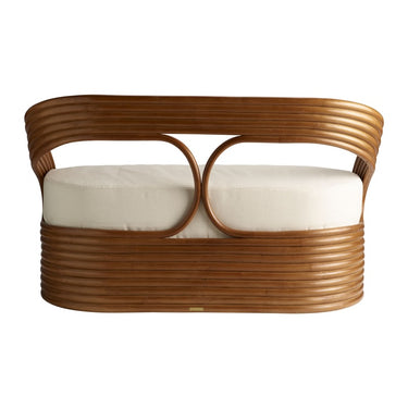 Sofá Rattan Mandola 130x65xH72 cm Caramel