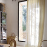 Manta de lino blanco hueso extragrande de Tine K Home