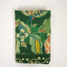 Mantel de algodón verde con flores y cenefa de Olsson & Jensen