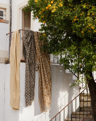 Caída del mantel Danette amarillo de 150 × 300 cm