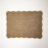Mantel individual reversible de terciopelo de algodón topo de Olsson & Jensen