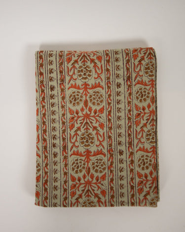 Detail of a printed tablecloth