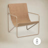 Sillón de Lounge Desierto en Cashmere: Elegancia y Confort