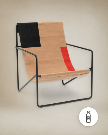 Sillón Lounge Desert Negro con Estilo Moderno y Confort