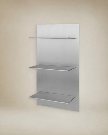 Estantería Pared Triple Aluminio Cepillado Lager Ferm Living | Diseño Moderno Compacto