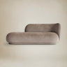 Diván Rico derecho de terciopelo beige 203 cm en Matuta Home - imagen 1