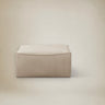 Puf cuadrado Catena S500 de lino natural 95 cm en Matuta Home - imagen 1